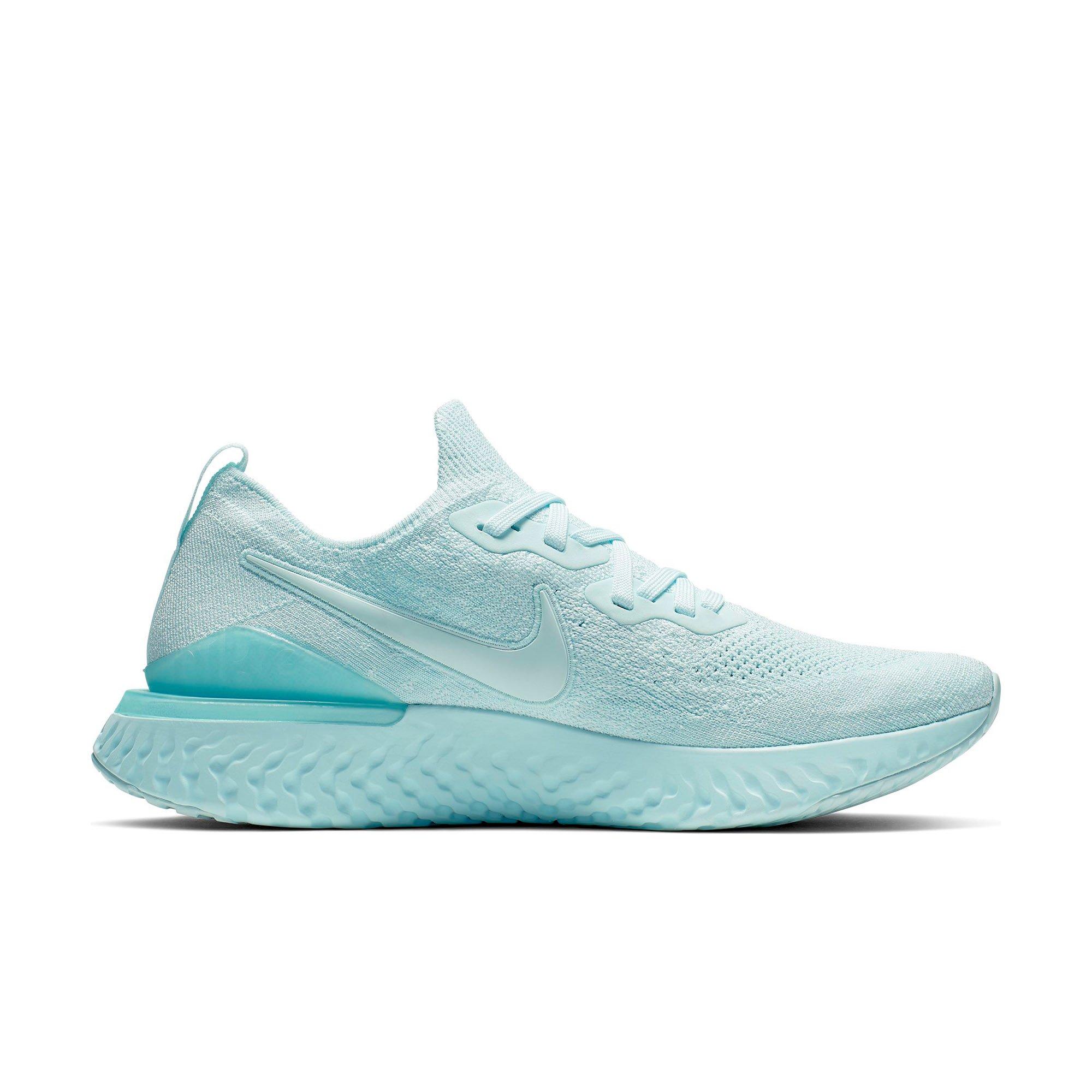Nike Womens Epic React Flyknit 2 Running Shoes 9, Teal